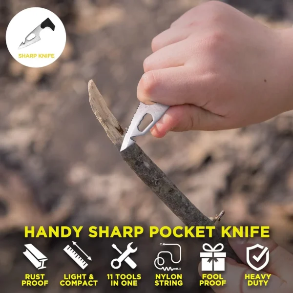 18 in 1 survival multipurpose wallet – dg edition