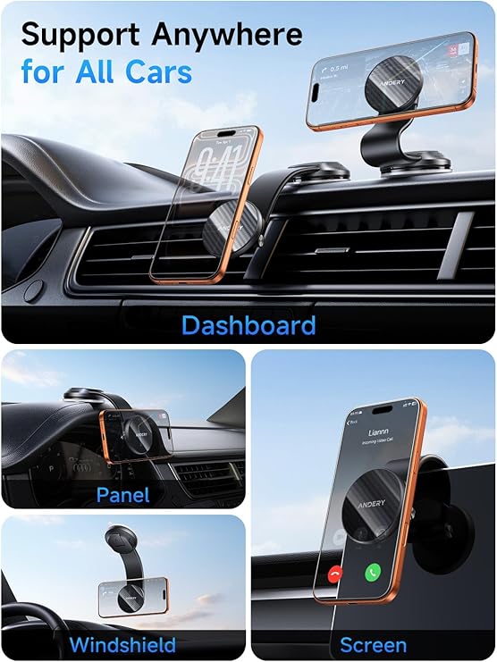 title:anderymagneticcarphoneholder formagsafe–360° adjustablestrongdashboardmount forsmartphones title:anderymagneticcarphoneholder formagsafe–360° adjustablestrongdashboardmount forsmartphones