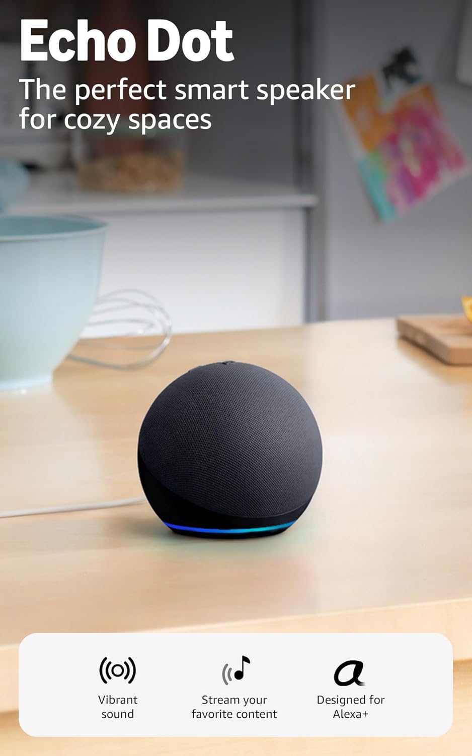 amazon echo dot smart speaker with alexa (latest) – charcoal amazon echo dot smart speaker with alexa (latest) – charcoal