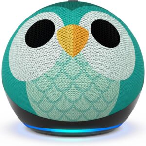 amazon echo dot kids smart speaker with alexa (latest) – owl