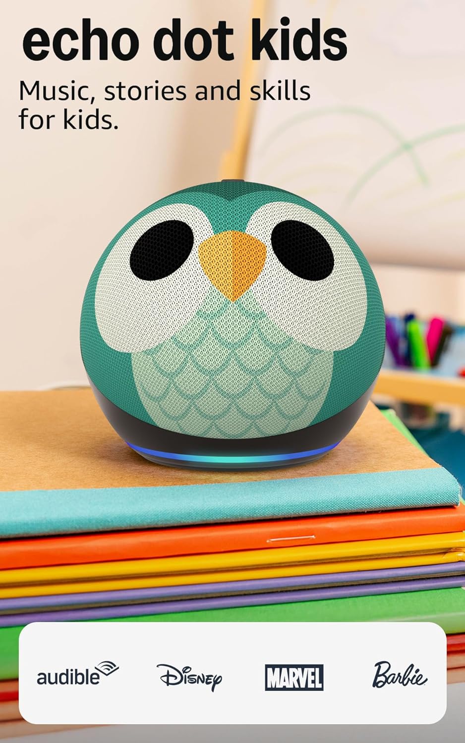amazon echo dot kids smart speaker with alexa (latest) – owl amazon echo dot kids smart speaker with alexa (latest) – owl
